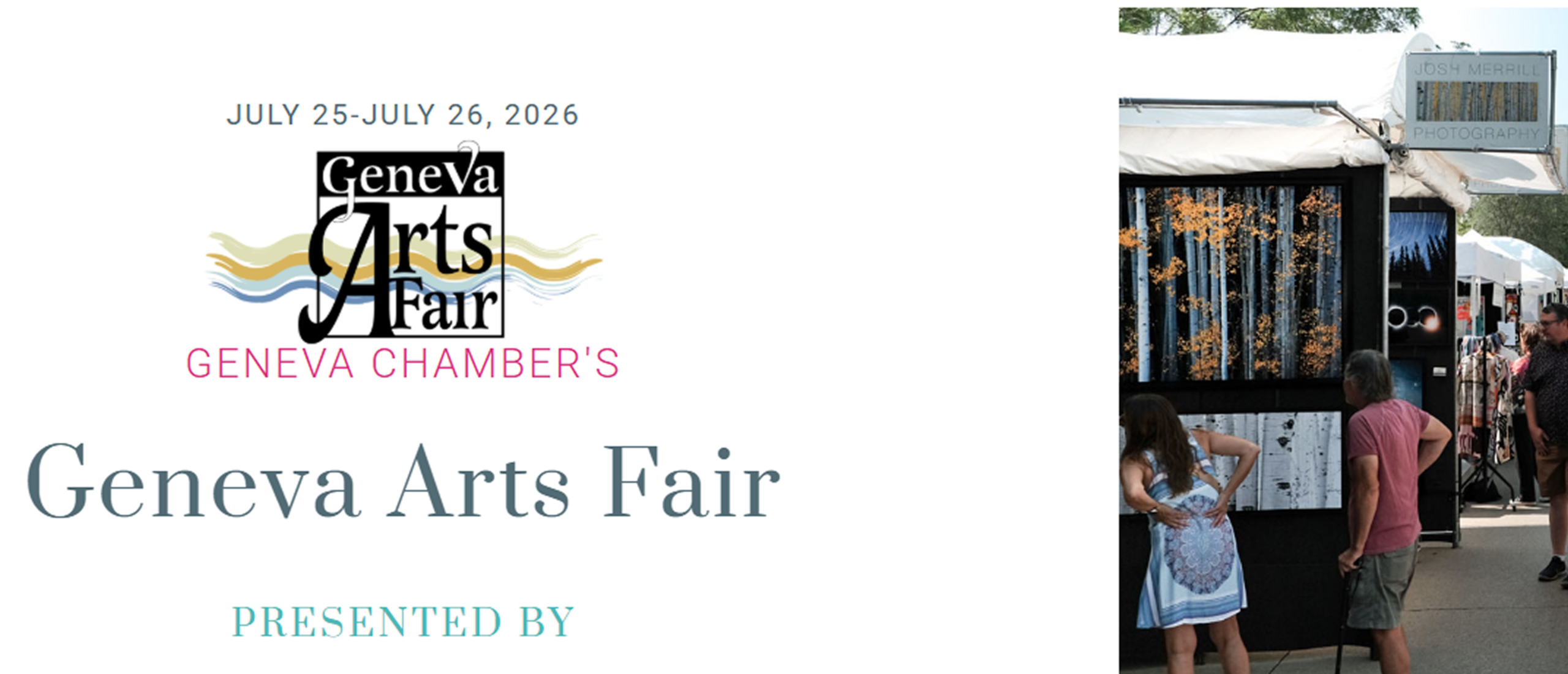 Geneva Arts Fair 2026 banner