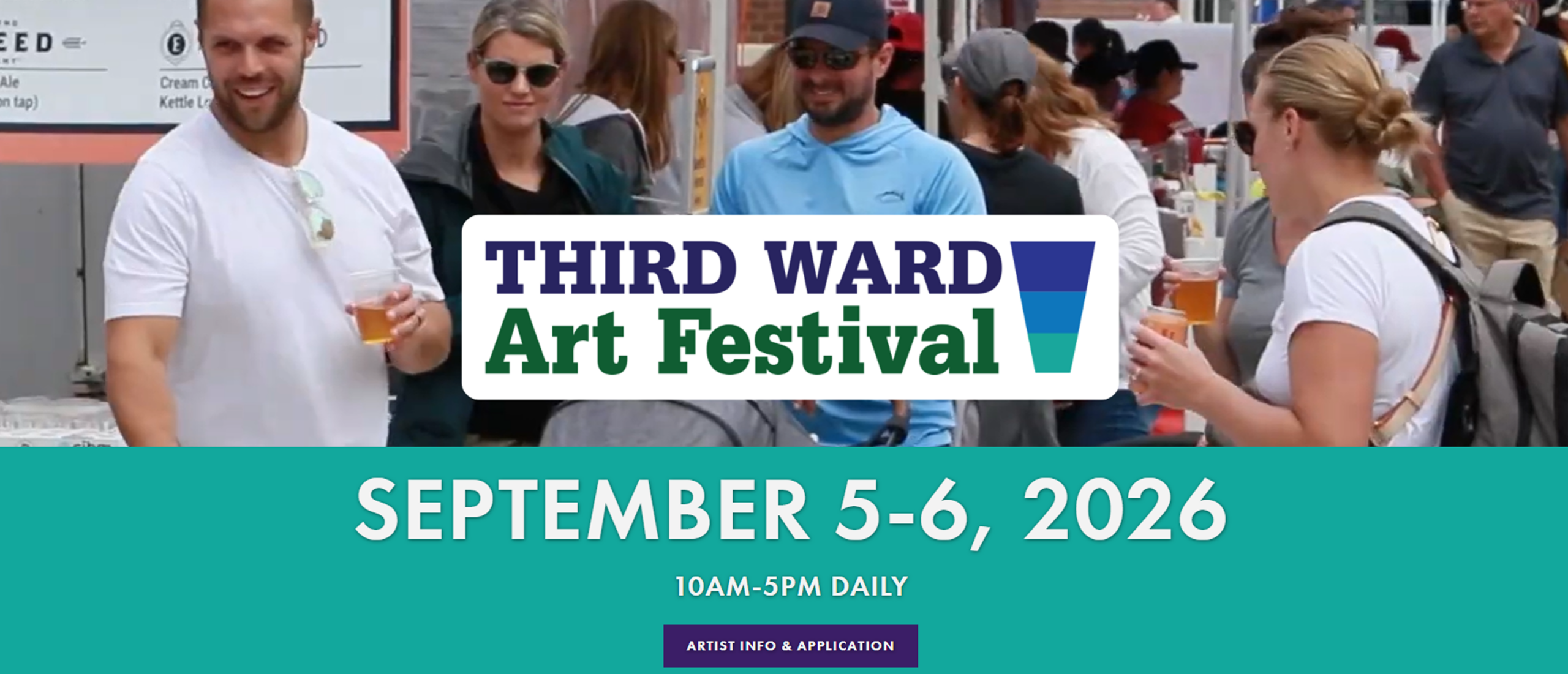 People enjoying Third Ward Art Festival